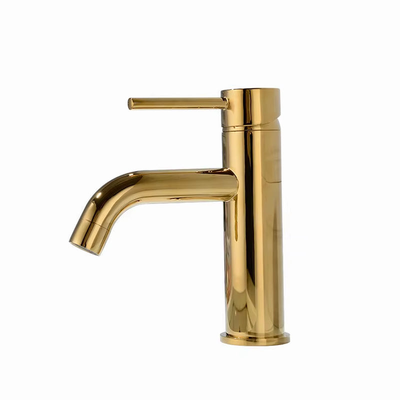 Sink Faucet Bathroom Hot and Cold Brush Gold Single Lever Hot and Cold Basin Water Mixer Tap Bathroom Sink Faucet Brass Tap Gold