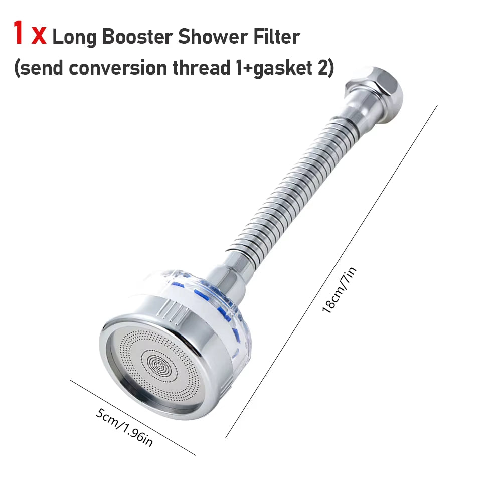 Kitchen Faucet Water Filter 360° Sink Filter Pressurized Sink Faucet Water Filter Universal Faucet Aerator Bathroom Accessories