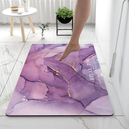 Home Gadget Anti-Slip Mat Super Absorbent Bathroom Floor Mat Diatom Mud Suitable for Kitchen Toilet