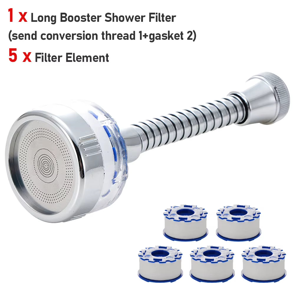 Kitchen Faucet Water Filter 360° Sink Filter Pressurized Sink Faucet Water Filter Universal Faucet Aerator Bathroom Accessories