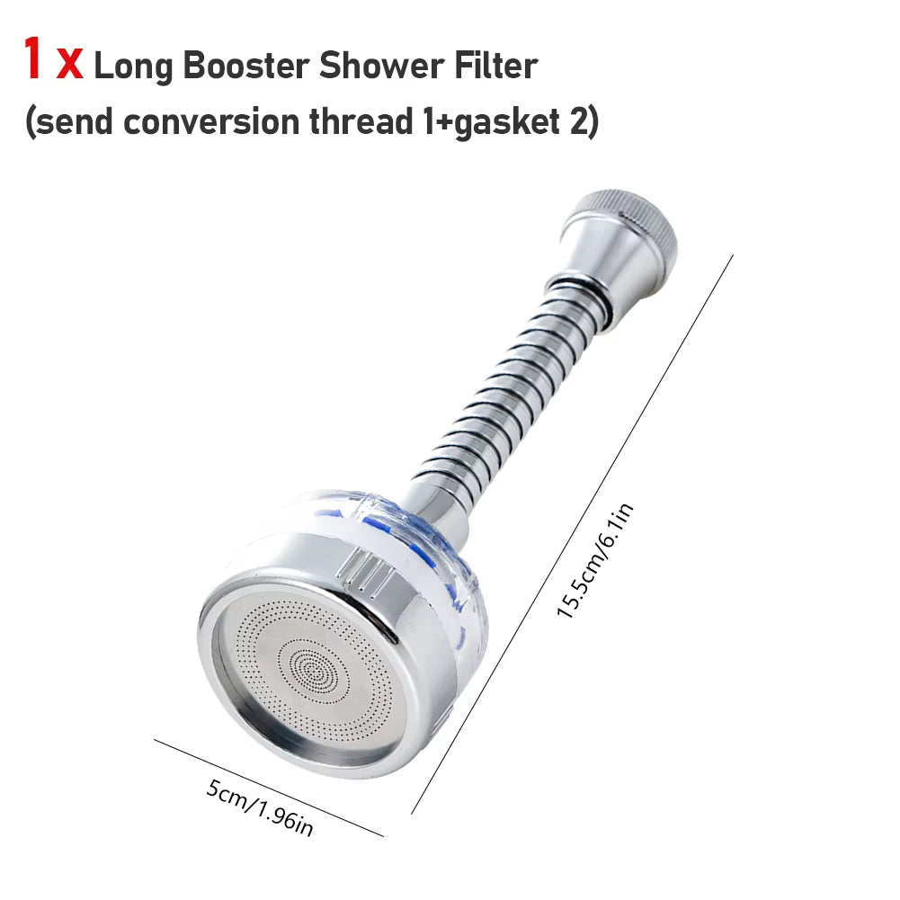 Kitchen Faucet Water Filter 360° Sink Filter Pressurized Sink Faucet Water Filter Universal Faucet Aerator Bathroom Accessories