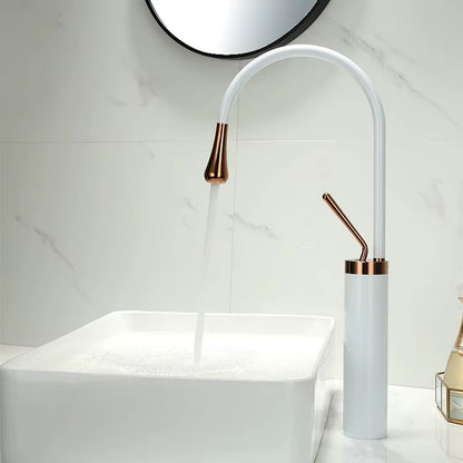 Bathroom Faucet Black Gold Basin Faucet Hot and Cold Sink Faucet Brass Faucet Kitchen Faucet Swivel Sink Water Crane