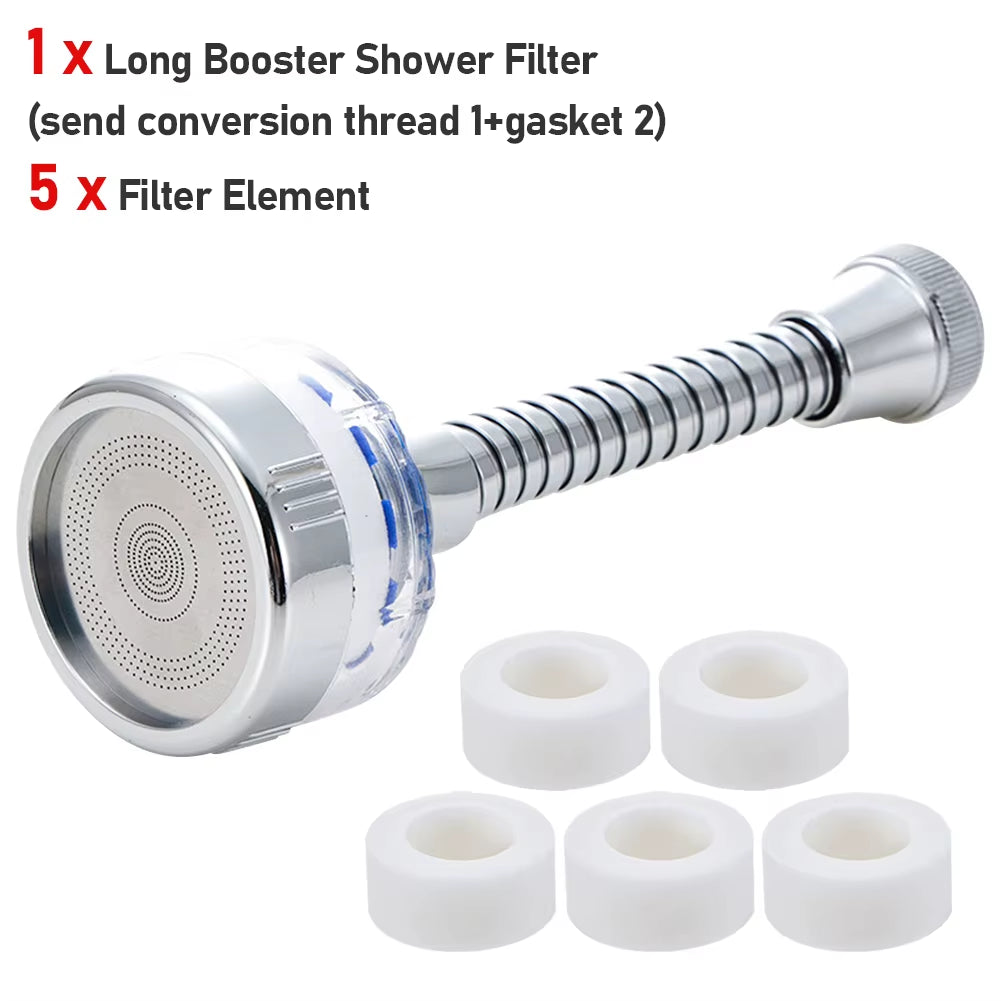 Kitchen Faucet Water Filter 360° Sink Filter Pressurized Sink Faucet Water Filter Universal Faucet Aerator Bathroom Accessories