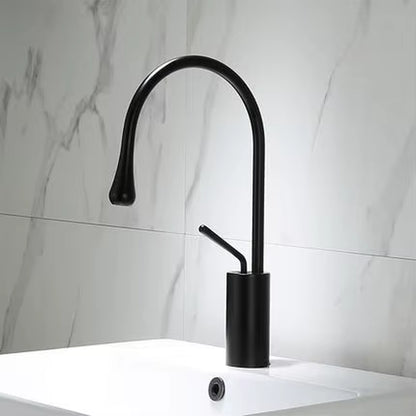 Bathroom Faucet Black Gold Basin Faucet Hot and Cold Sink Faucet Brass Faucet Kitchen Faucet Swivel Sink Water Crane